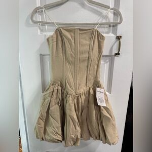 Apricot Lane Tan Strapless Dress